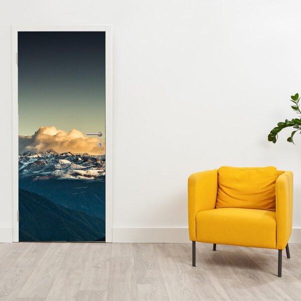 Fototapeta na drzwi - Szczyty gór (95x205cm)