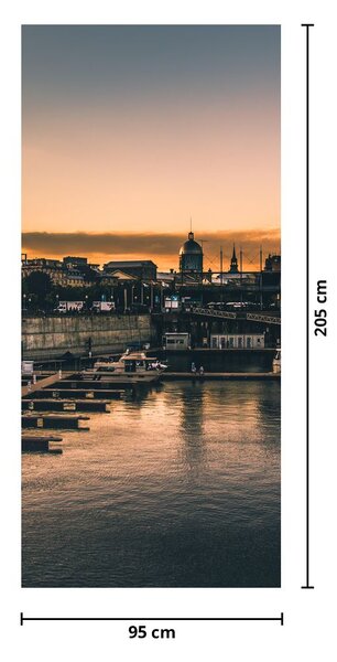 Fototapeta na drzwi - Miasto portowe (95x205cm)