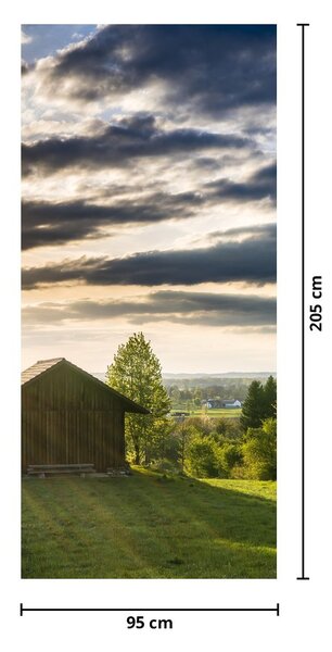 Fototapeta na drzwi - Domek w lesie (95x205cm)