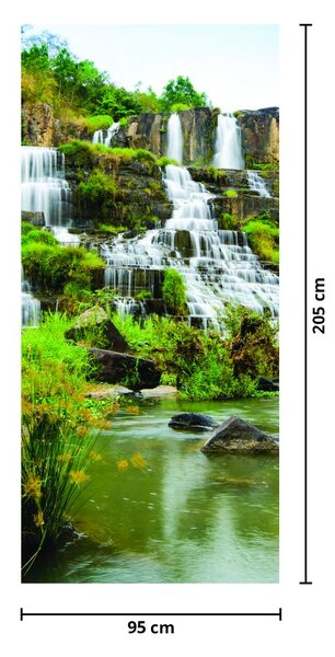 Fototapeta na drzwi - Wodospady (95x205cm)