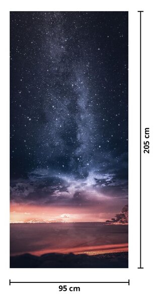 Fototapeta na drzwi - Gwiaździste niebo (95x205cm)
