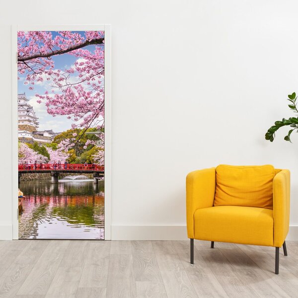 Fototapeta na drzwi - Wiśnie japońskie (95x205cm)