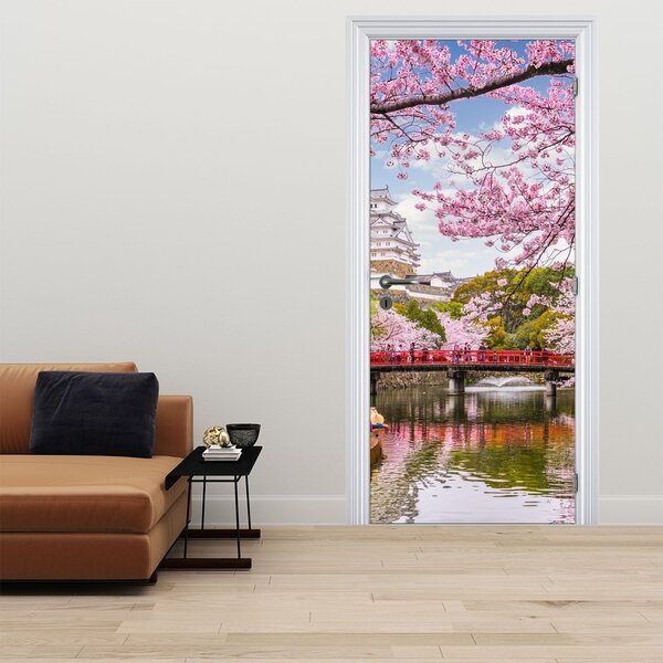 Fototapeta na drzwi - Wiśnie japońskie (95x205cm)