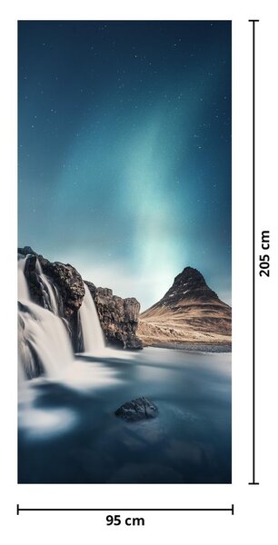 Fototapeta na drzwi - Wodospady (95x205cm)