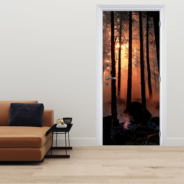 Fototapeta na drzwi - Ciemny las (95x205cm)