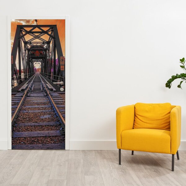Fototapeta na drzwi - Most kolejowy (95x205cm)