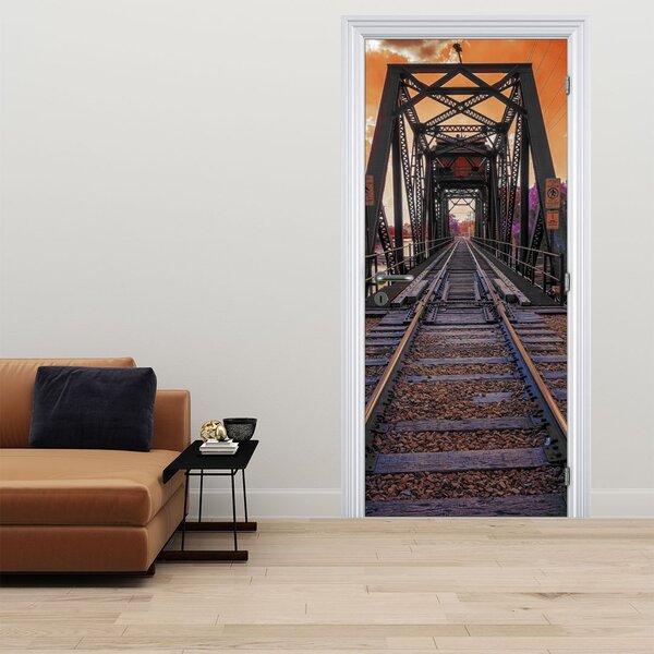 Fototapeta na drzwi - Most kolejowy (95x205cm)