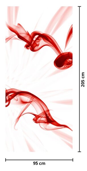 Fototapeta na drzwi - Serce z dymu (95x205cm)