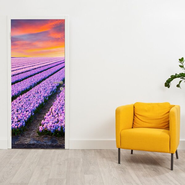 Fototapeta na drzwi - Farma kwiatowa (95x205cm)