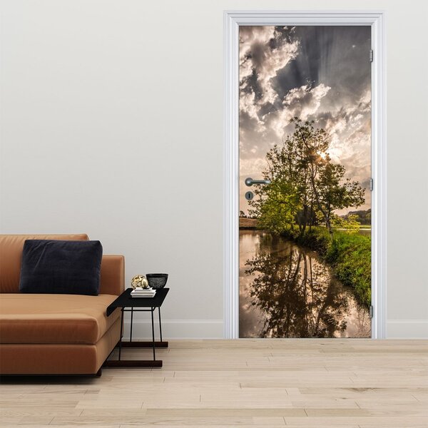 Fototapeta na drzwi - Natura z promieniami (95x205cm)