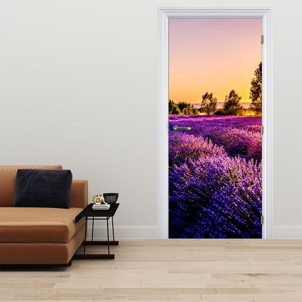 Fototapeta na drzwi - Lawendowe pole (95x205cm)