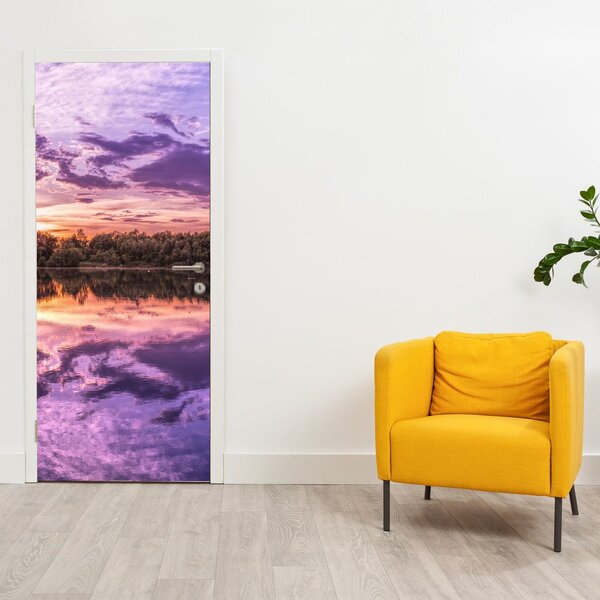 Fototapeta na drzwi - Fioletowe niebo (95x205cm)