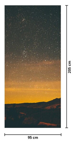 Fototapeta na drzwi - Gwiaździste niebo (95x205cm)