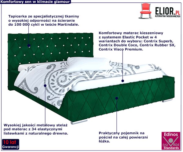 Pojedyncze łóżko z zagłówkiem 120x200 R7-N15