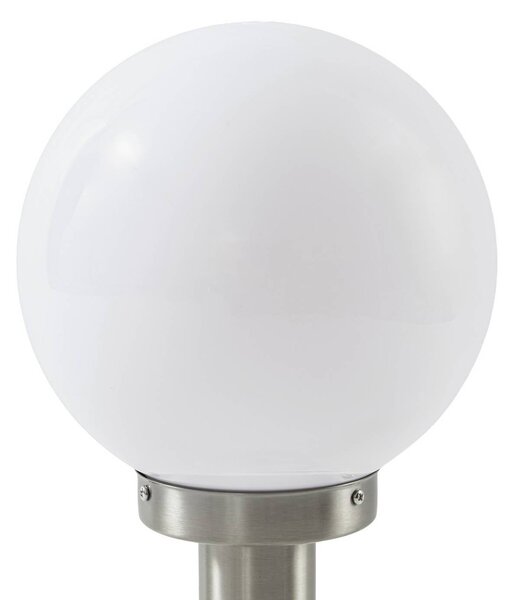 Lampa cokołowa Lindby Vedran, 45 cm, stal nierdzewna, czujnik Vedran Lindby, możliwość ściemniania, aluminiowy / szary / cynkowy, stal szlachetna, nowoczesny