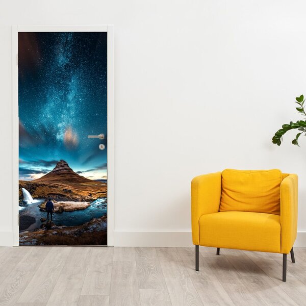 Fototapeta na drzwi - Niebieska Droga Mleczna (95x205cm)