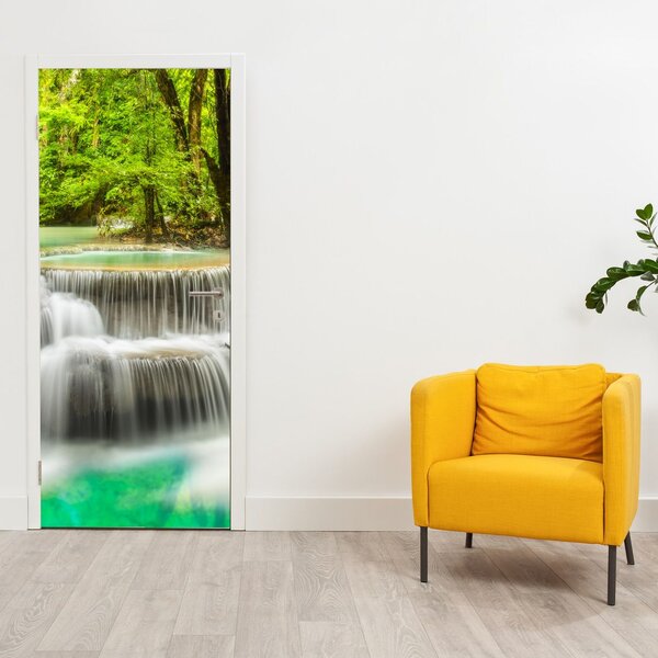 Fototapeta na drzwi - Wodospady (95x205cm)