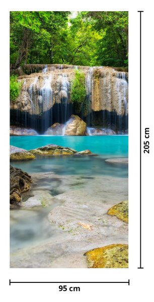 Fototapeta na drzwi - Wodospady (95x205cm)