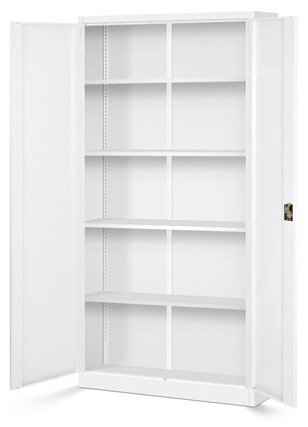 Zestaw 4x biurowa szafa metalowa na akta JAN H, 900 x 1950 x 400 mm, biała