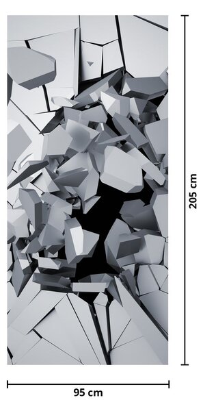 Fototapeta na drzwi - Abstrakcja 3D (95x205cm)