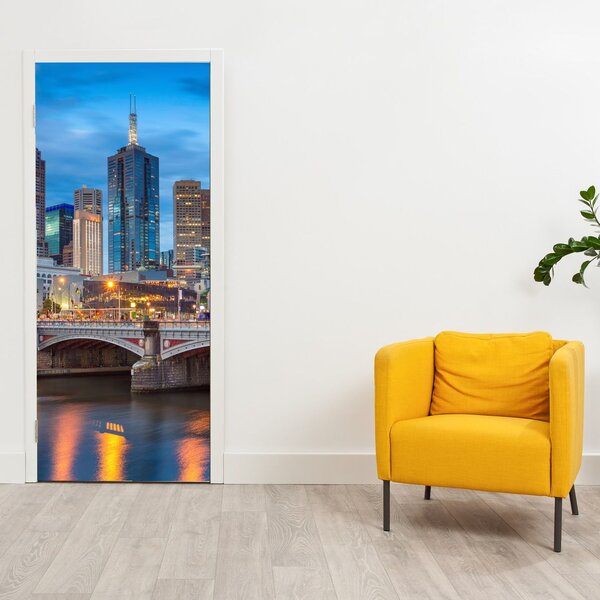 Fototapeta na drzwiach - Miasto Melbourne (95x205cm)