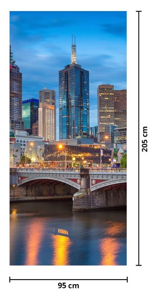 Fototapeta na drzwiach - Miasto Melbourne (95x205cm)