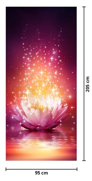 Fototapeta na drzwi - Kwiat lotosu (95x205cm)