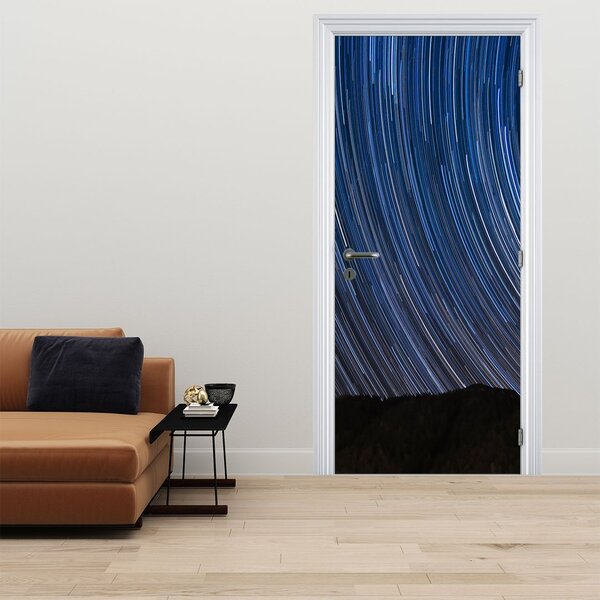 Fototapeta na drzwi - Nocne gwiazdy i niebo (95x205cm)