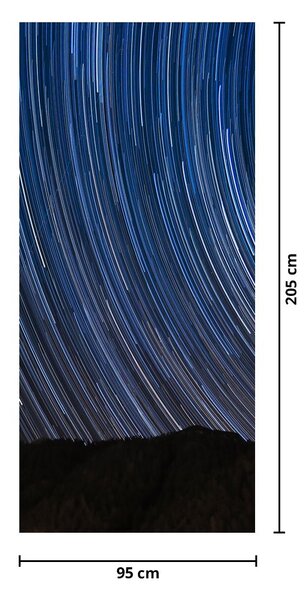 Fototapeta na drzwi - Nocne gwiazdy i niebo (95x205cm)