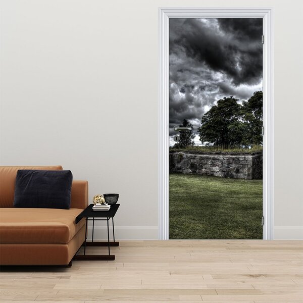 Fototapeta na drzwi - Pochmurne niebo (95x205cm)