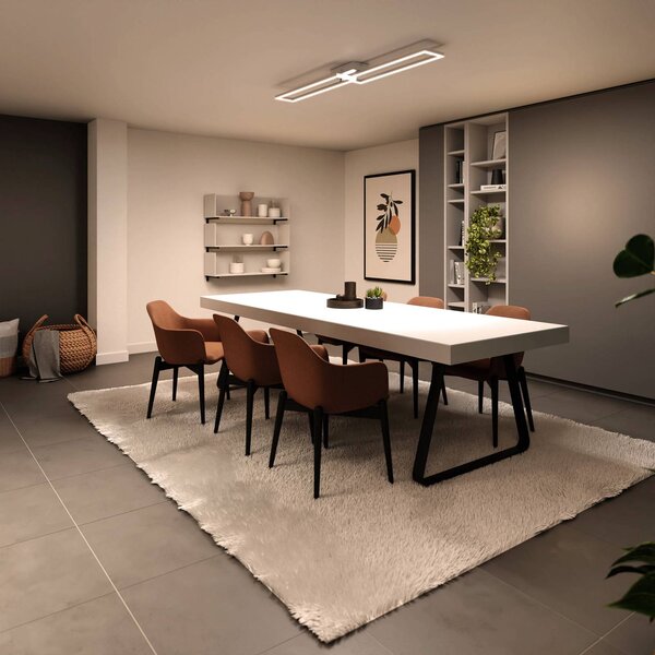 Tint Inteligentna lampa sufitowa Ciso, możliwość ściemniania, czarny, salon / jadalnia, metal, nowoczesny
