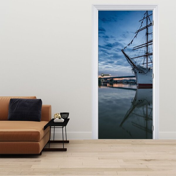 Fototapeta na drzwi - Żaglówka (95x205cm)