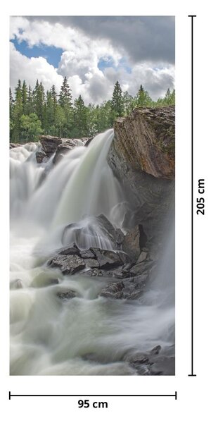 Fototapeta na drzwi - Wodospady (95x205cm)