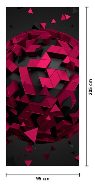 Fototapeta na drzwi - Abstrakcja 3D (95x205cm)