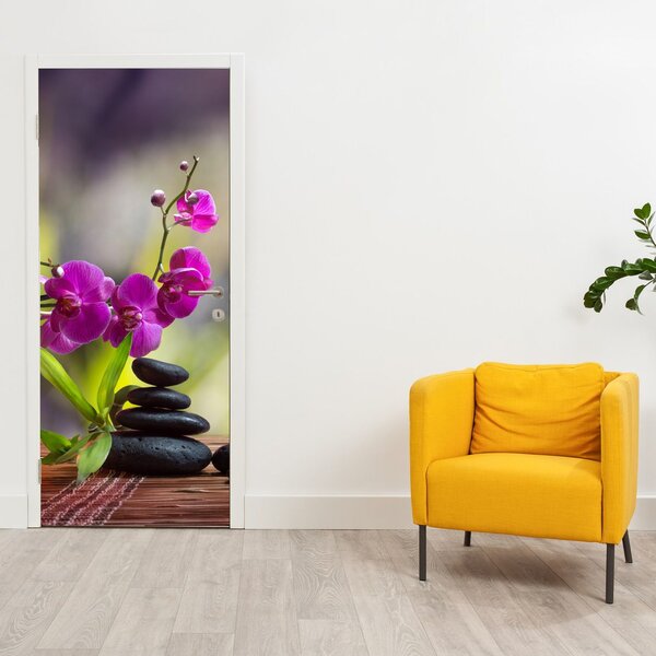 Fototapeta na drzwi - SPA i kamienie (95x205cm)