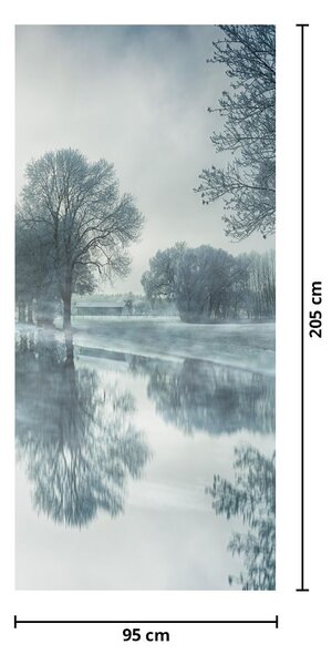 Fototapeta na drzwi - Zimowa przyroda (95x205cm)