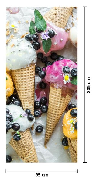 Fototapeta na drzwi - Lody (95x205cm)