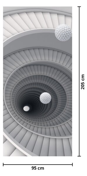 Fototapeta na drzwi - Abstrakcja 3D (95x205cm)