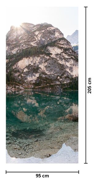 Fototapeta na drzwi - Górskie jezioro (95x205cm)