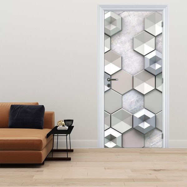 Fototapeta na drzwi - Abstrakcja 3D (95x205cm)