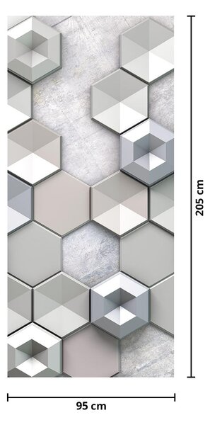 Fototapeta na drzwi - Abstrakcja 3D (95x205cm)