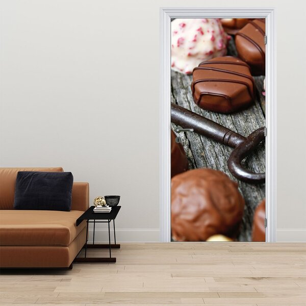 Fototapeta na drzwi - Czekolada i klucz (95x205cm)