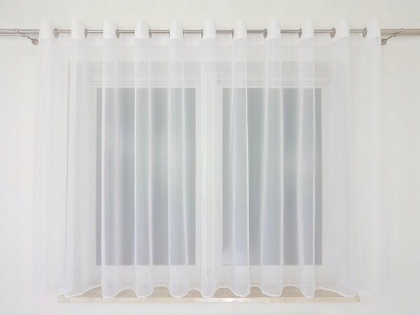 Firana gotowa z woalu na przelotkach 400x150cm