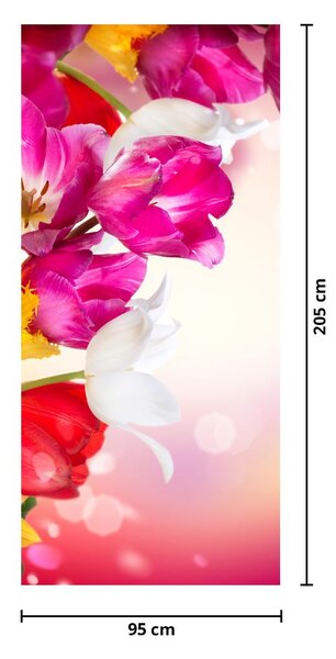 Fototapeta na drzwi - Tulipany (95x205cm)