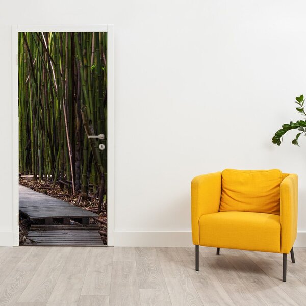 Fototapeta na drzwi - Wśród bambusów (95x205cm)