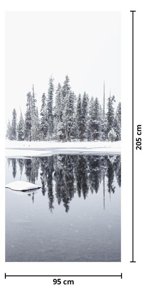 Fototapeta na drzwi - Było biało (95x205cm)