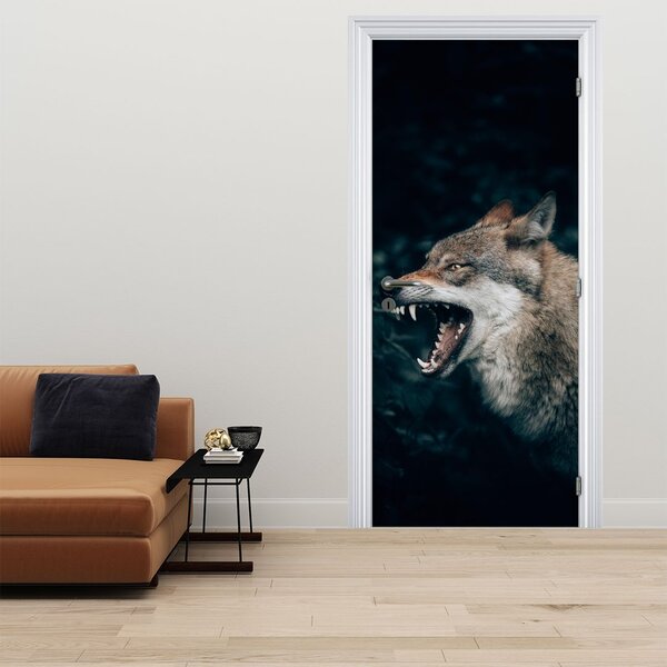 Fototapeta na drzwi - Wilk (95x205cm)