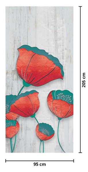 Fototapeta na drzwi - Maki, nafta (95x205cm)