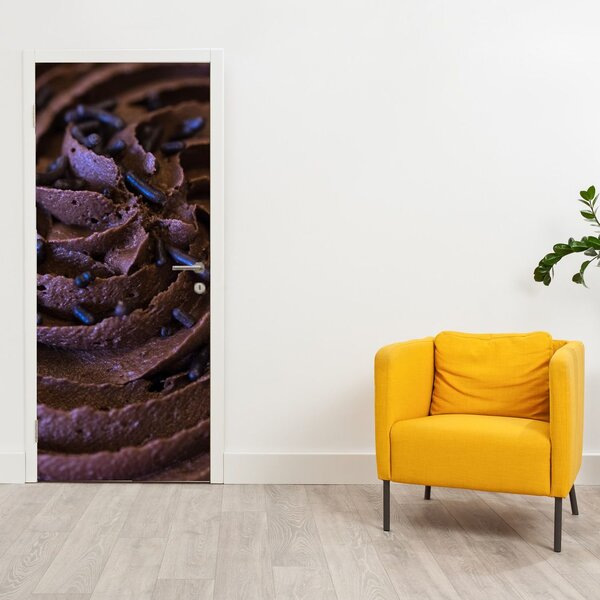Fototapeta na drzwi - Czekoladowy cupcake (95x205cm)