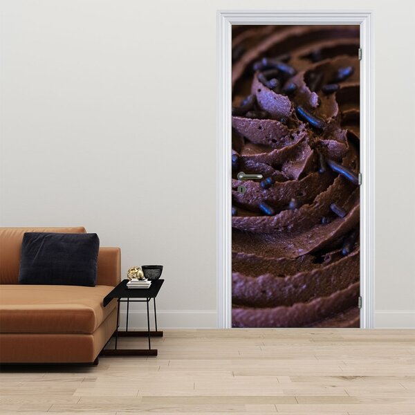 Fototapeta na drzwi - Czekoladowy cupcake (95x205cm)